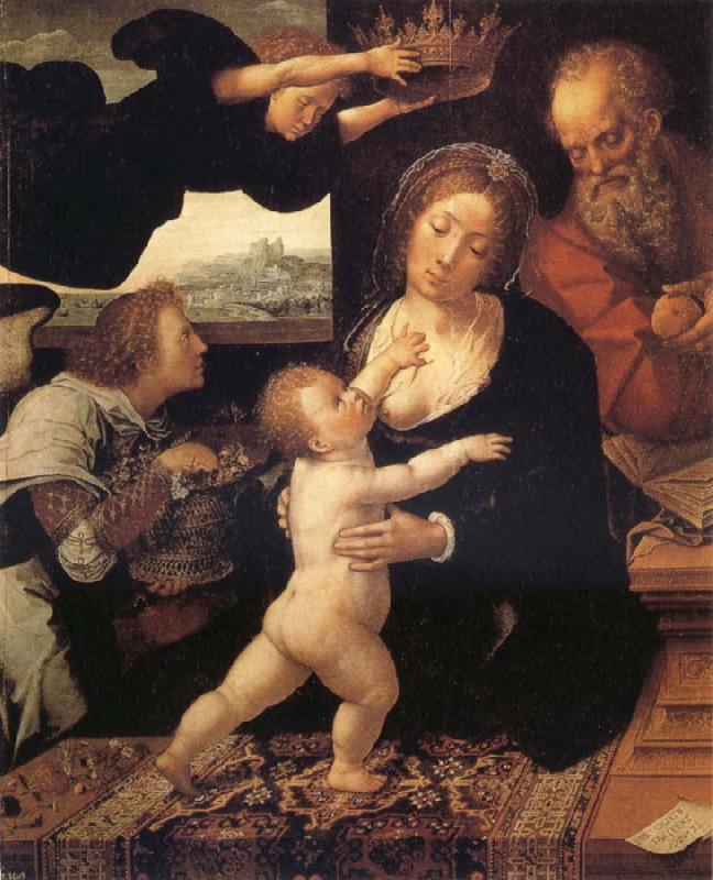 Barend van Orley Holy Family Sweden oil painting art